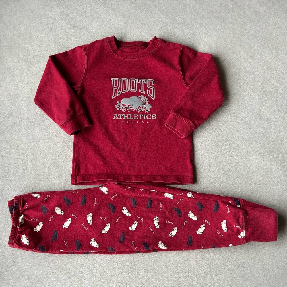 Roots ~ Long Sleeve PJ Set ~ Kids Size 3T